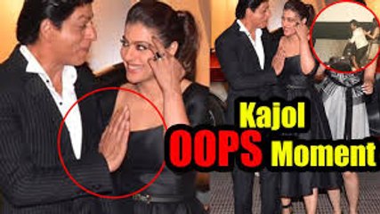 Kajol: oops moment _ on ( front of the stage)