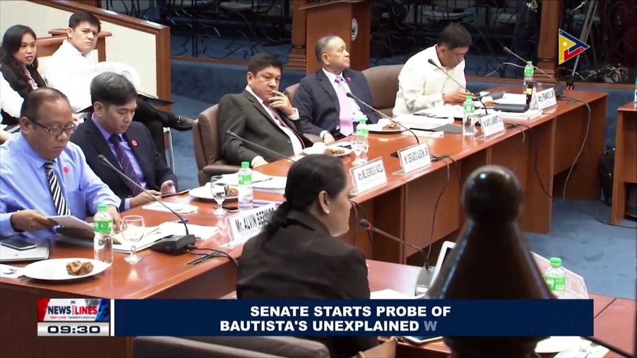 Senate starts probe of Bautista's unexplained wealth