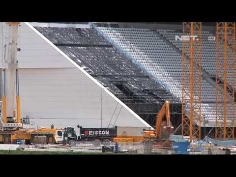 NET24 - Kesiapan 3 stadion di Brazil untuk Piala Dunia 2014 mundur pengerjaannya