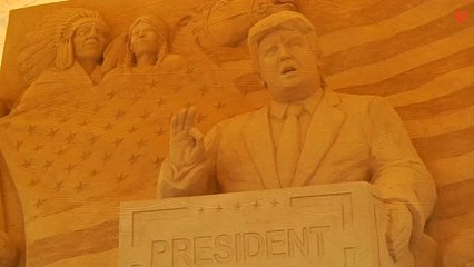 There’s A Trump Sand Sculpture At This Japanese Museum