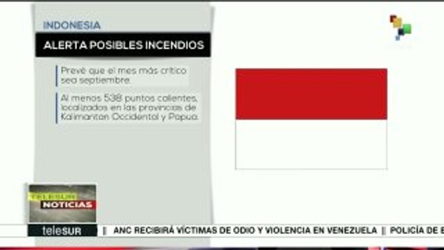 Sequía en Indonesia incrementa el riego de incendios forestales