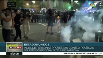 Estados Unidos: miles de personas protestan contra Trump en Phoenix