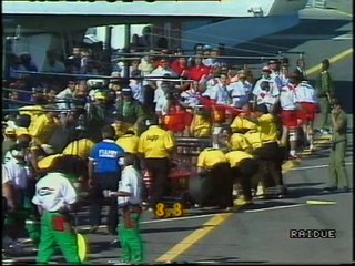 Gran Premio del Portogallo 1989 RAI: Pit stop sbagliato di Mansell e incidente di Warwick