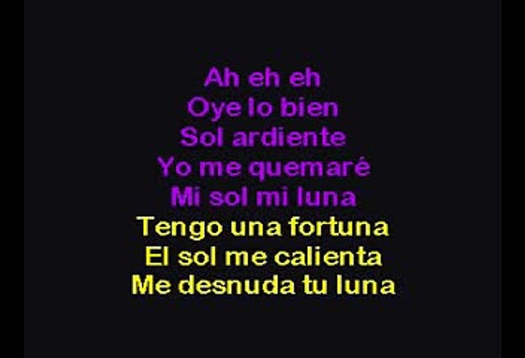 Mi Sol, Mi Luna - Elvis Crespo (Karaoke)