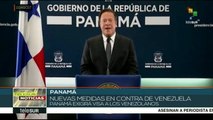 Panamá se suma a medidas contra Caracas, exigirá visa a venezolanos