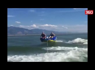 Kujdes kur beni ski ne plazh, mund te perfundoni si ky cift (360video)