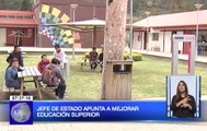 Jefe de estado apunta a mejorar educación superior