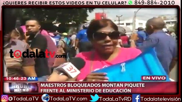 Maestros bloqueados montan piquete frente al Ministerio de Educación-Ahora Mismo-Video