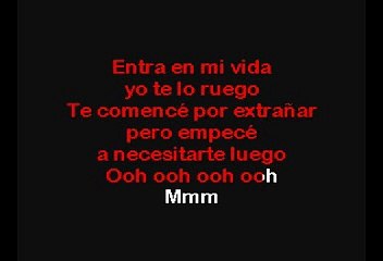 Entra En Mi Vida - Sin Bandera (Karaoke)