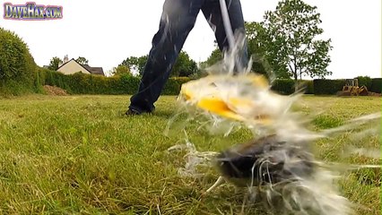 Golf With An Egg Slow Motion GoPro 120fps