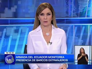 Armada del Ecuador monitorea presencia de barcos extranjeros