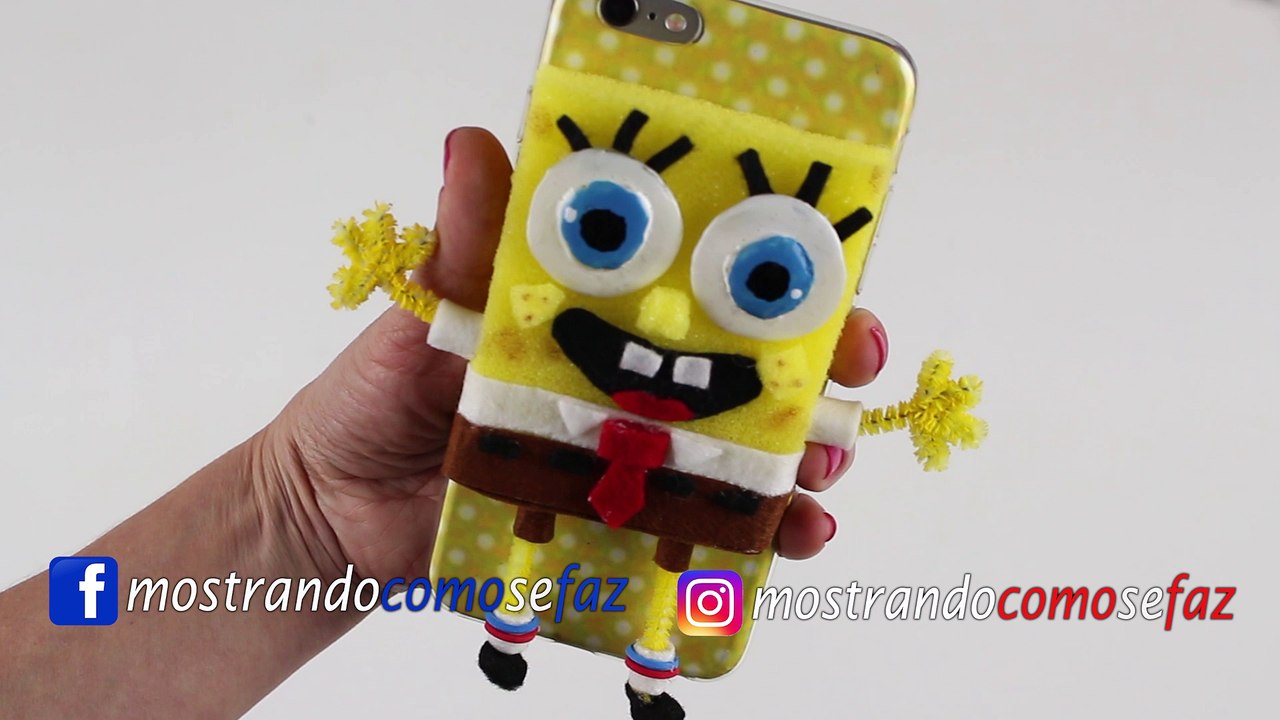 Capinha Celular do Bob Esponja Squishy