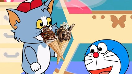 Doraemon Bad Baby with Tom and Jerry Plays Basketball In The HOOD Learn Color with Finger Family 6