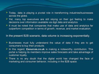 Present & Emerging Scenarios In B2B Marketing