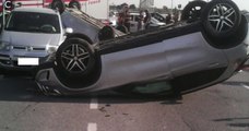 Marcianise (CE) - Incidente nel parcheggio del centro commerciale Campania (23.08.17)