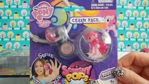 Kids Utube 01 - MLP Squishy Pops Pinkie Pie Rainbow Dash Rarity Charm Packs- Play-Doh Brea