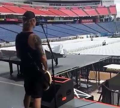 Steven Adler At Guns N Roses Rehersals At Nashville Nissan Stadium July 9/16