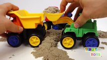 Dump Truck Kinetic Sand Cement Concrete Mixer Truck Wheel Loader Toys Playing Squishy Moon