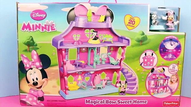 Minnie Mouse with Mickey Mouse Dollhouse Toy Review Bow Sweet Home by Disney