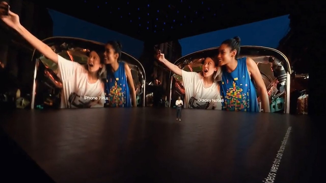 Samsung turned the Galaxy Note 8 launch into an Apple roast with these zingers