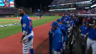 Russell belts grand slam to center field
