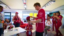 Raikkonen Turns a Young Ferrari Fans Tears to Smiles | 2017 Spanish Grand Prix