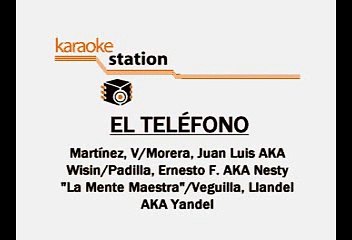 Wisin Y Yandel - El Telefono (Karaoke)