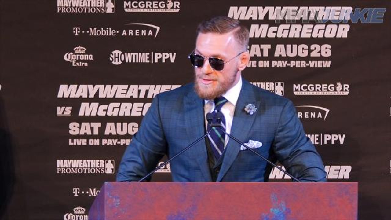 Conor McGregor addresses media ahead of The Money Fight