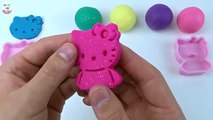 Learn Colors Play Doh Strawberry Hello Kitty Molds Fun and Creative for Kids Nursery Rhyme