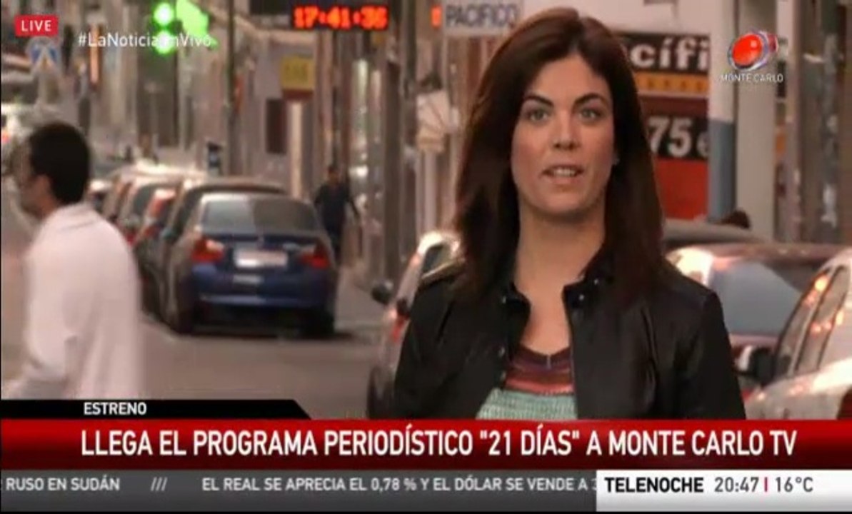 Promocionan 21 días en las noticias de Monte Carlo TV‏ (Uruguay)