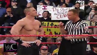 WWE John Cena vs Daivari Blindfolded   You Cant See Me Match - RAW