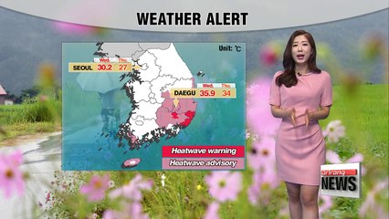 Sweltering day for regions down south, showers up north