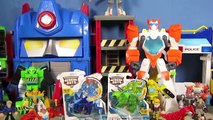 Full Set Dinobots Trasformers Rescue Bots - Unbox/Review - Blades, Boulder, Heatwave and C