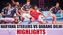 PKL 2017: Haryana Steelers beat Dabang Delhi 27-25, highlights | Oneindia News