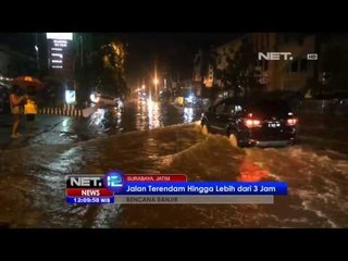 NET12 - Drainase Buruk Jalan Tidar Surabaya Terendam Genangan Air