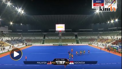 Malaysia 'mengamuk' belasah Indonesia 18-1