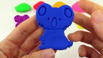 Fun Creative for Kids with Play Dough Sea Shells and Cookie Cutters Animal Molds HD