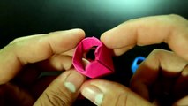 Mariposa Inglés en en instrucciones anillo Origami br