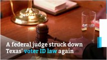 Federal court tosses Texas voter ID law again