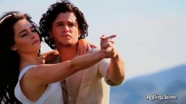 Jon Snow et Daenerys ont l'air de très bien s'entendre - Séance photo Game Of Thrones