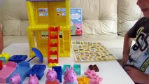 Juguetes de Peppa Pig Parque de juegos de bloques de construcción de colores para niños