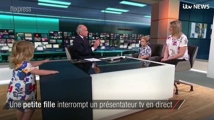 Une petite fille interrompt un présentateur tv en direct