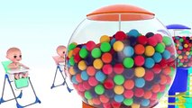 Bébé Bonbons enfants les couleurs couleurs pour enfants Apprendre les tout-petits avec 3d GUMBALL 123