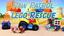 Paw Patrol Robo Dog Saves Chase and Everest with Marshall from Rubble Road Construction Pa