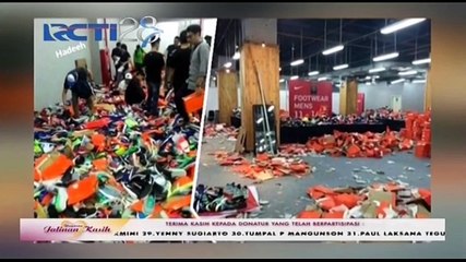 Warga Ibu Kota Berebut Sepatu Diskon, di Pandeglang Antre Air Bersih