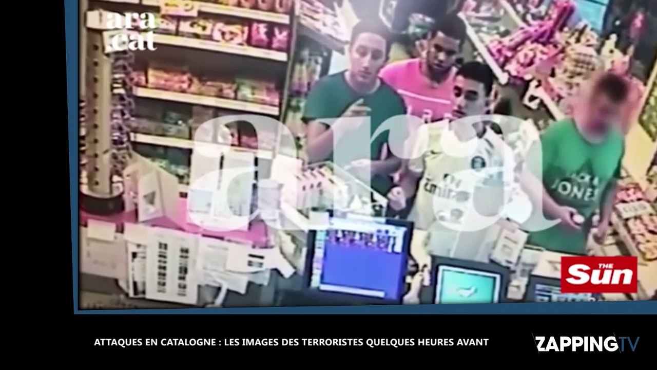 Attentats en Catalogne : Les terroristes détendus et souriants dans une station-service, quelques heures avant l'horreur (vidéo)