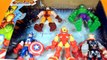 Playskool Heroes Marvel Super Hero Adventures Mech Armor Captain America Iron Man Hulk Spi