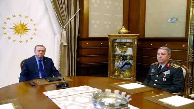 Cumhurbaşkanı Erdoğan Orgeneral Akar'ı Kabul Etti