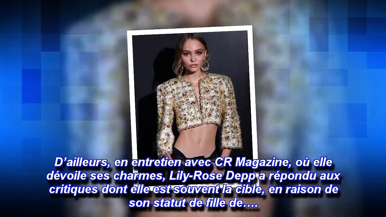 Lily-Rose Depp une posture très suggestive. Un appel du pied à Ash Stymest