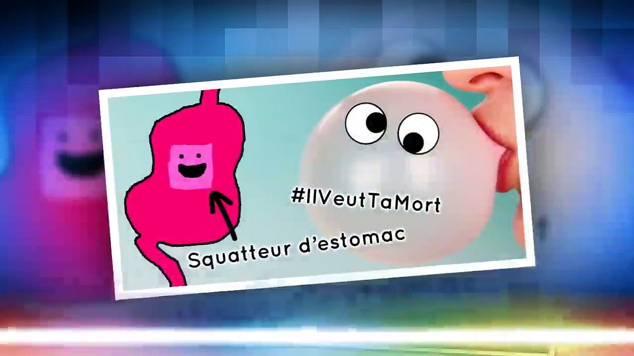 Regardez ce qui arrive au chewing-gum avalé dans votre estomac !